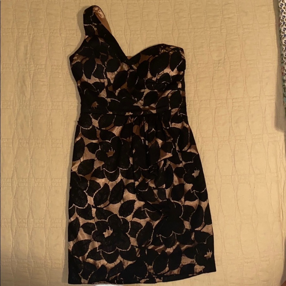 One shoulder short cocktail dress